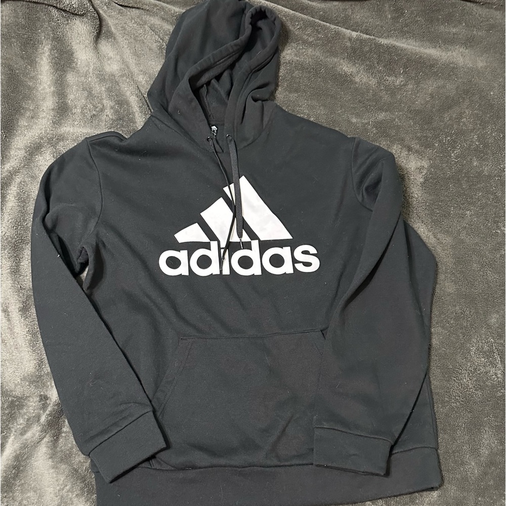 Adidas Adicolor Trefoil Hoodie in Black/White size L